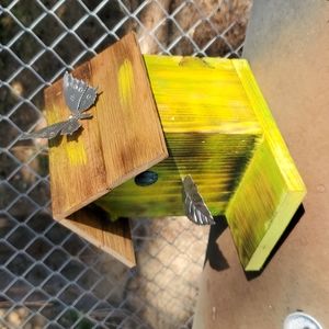 Handcrafted Wood Birdhouse